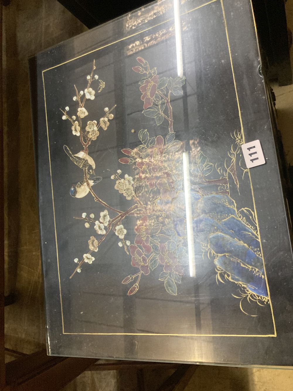 A pair of small Japanese lacquer chests, width 50cm depth 39cm height 61cm